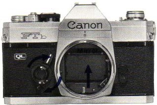 Canon - FTb - Spiegel omhoog vergrendelen Spiegel omhoog vergrendelen
