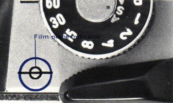 Canon - FTb - Gebruik van de lenzen - Stap 2 - Filmvlakindicator Gebruik van de lenzen - Stap 2 - Filmvlakindicator