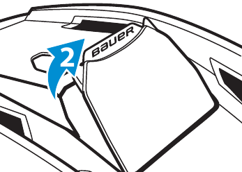 Bauer - RE-AKT 55 - Om uw helm goed te laten passen - Stap 2 Om uw helm goed te laten passen - Stap 2