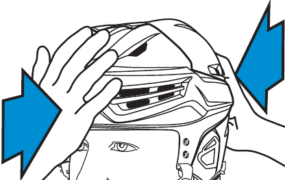 Bauer - RE-AKT 55 - Om uw helm goed te laten passen - Stap 4 Om uw helm goed te laten passen - Stap 4