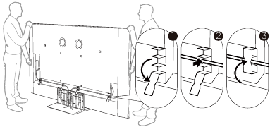 TCL - QM8K-serie - De standaard gebruiken - Stap 4 De standaard gebruiken - Stap 4
