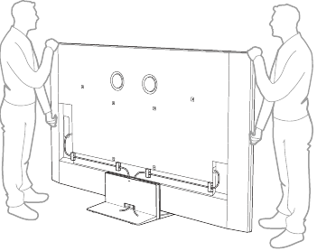 TCL - QM8K-serie - De standaard gebruiken - Stap 6 De standaard gebruiken - Stap 6