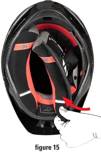 Alpinestars - SUPERTECH R10 - Verwijderen en vervangen van de wangbeschermers Verwijderen en vervangen van de wangbeschermers