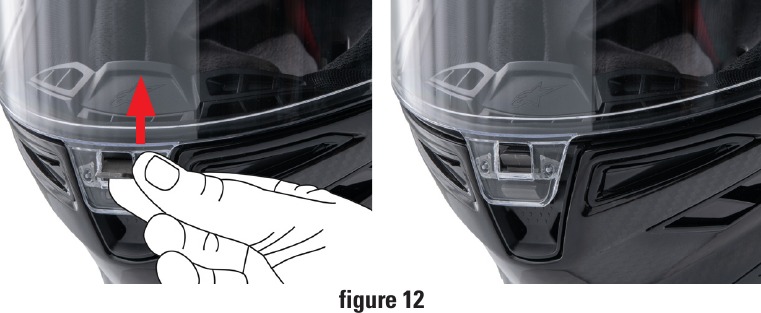 Alpinestars - SUPERTECH R10 - Viziervergrendeling Viziervergrendeling