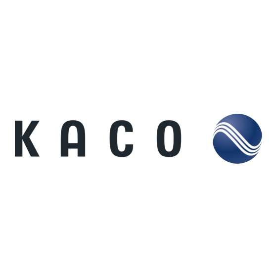 Kaco blueplanet 3.0 NX3 M2 Handleiding