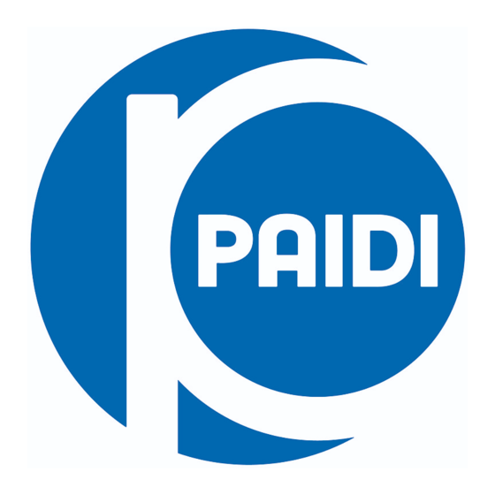 PAIDI 161 7500 Gebruiksaanwijzing