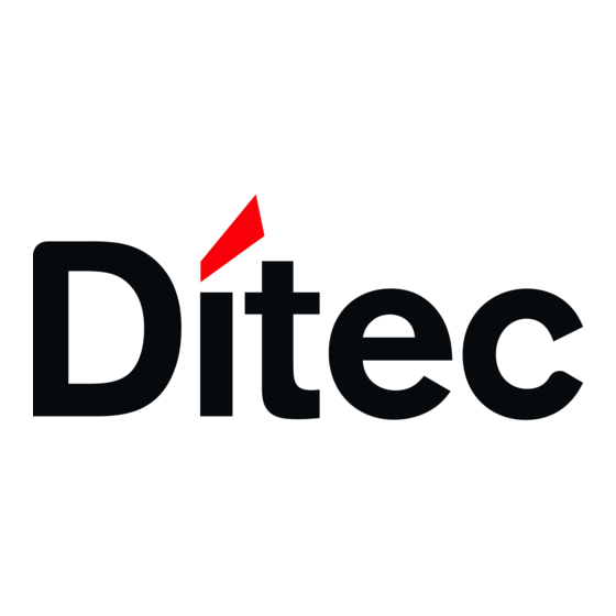 DITEC LCA85 Installatiehandleiding