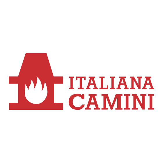 Italiana Camini PELLQUADRO Installatie, Gebruik En Onderhoud