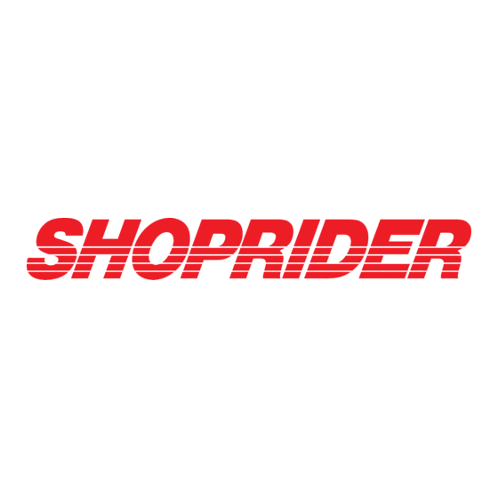 Shoprider Valencia GK10 Gebruikershandleiding