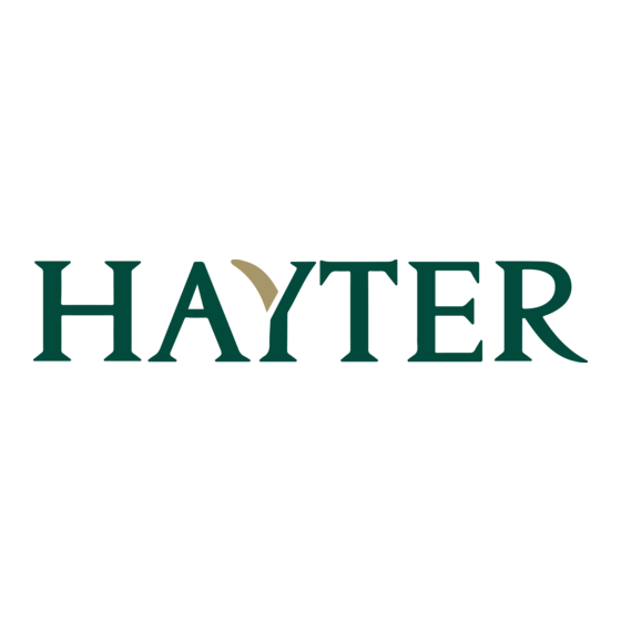 Hayter CODE477A Gebruikershandleiding