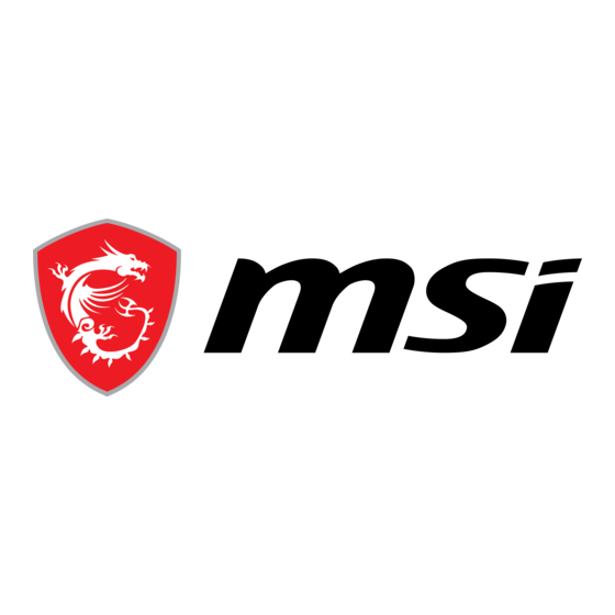 MSI PRO Series Servicehandleiding