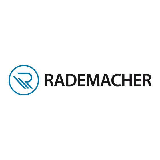 RADEMACHER ReWiSo Montage- En Bedieningshandleiding