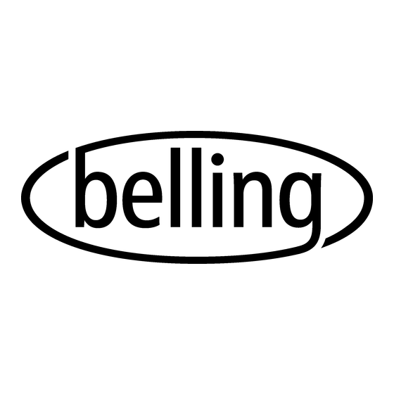 Belling 083270400 Gebruikshandleiding