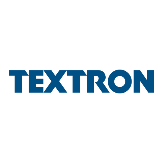 Textron GREENLEE CM-330 Handleiding