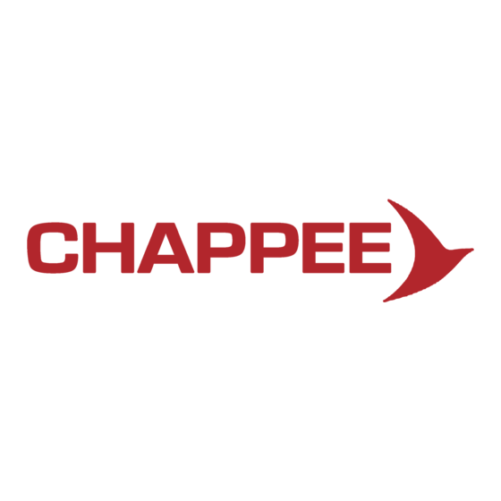 Chappee NXR4 Progress Installatie- En Servicehandleiding