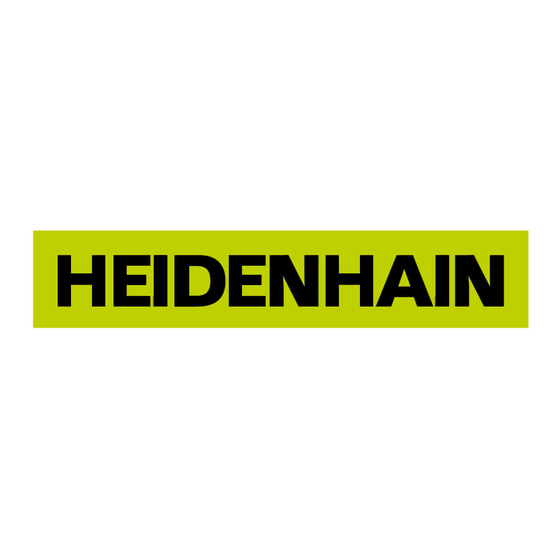 HEIDENHAIN ND 1200 QUADRA-CHEK Bedieningsinstructies