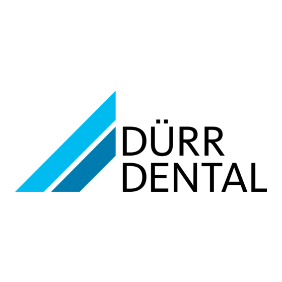 Durr Dental VS 600 Handleiding