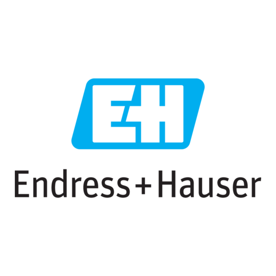 Endress+Hauser iTEMP TMT31 Beknopte Handleiding