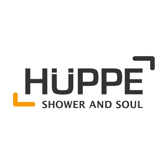 HÜPPE Purano Handleiding