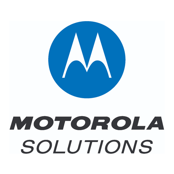 Motorola Solutions XT460 Display Model Gebruikershandleiding