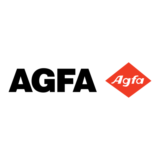 AGFA 5400/516 Gebruikershandleiding