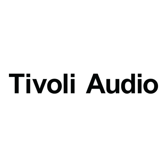 Tivoli Audio Model One Digital Gebruikershandleiding