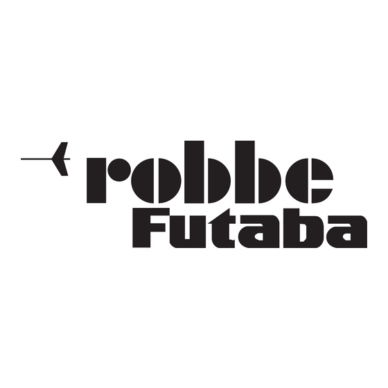 ROBBE-Futaba F-14 Gebruiksaanwijzing