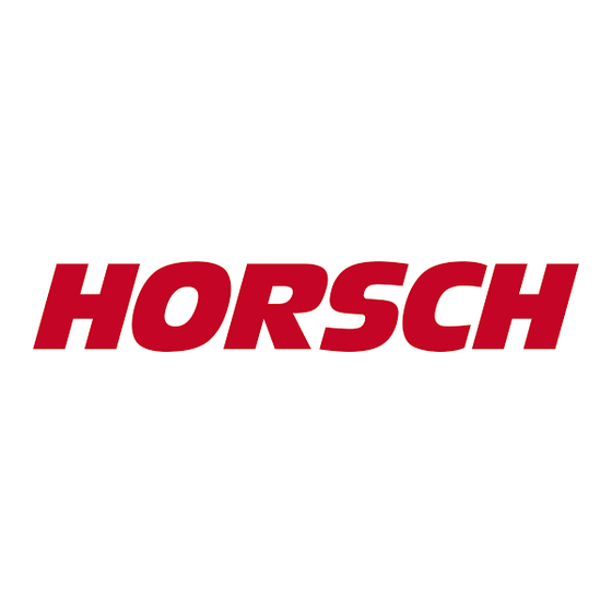 horsch Cruiser 4 SL Gebruiksaanwijzing