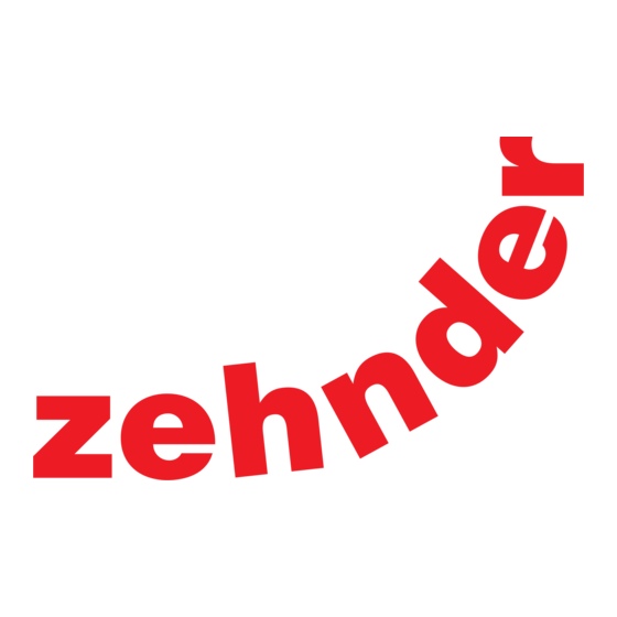 Zehnder ComfoAir E 300 Handleiding Voor De Gebruiker