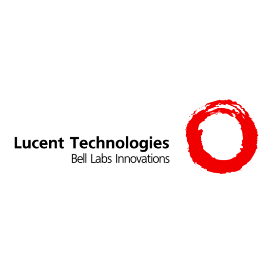 Lucent Technologies 9101 Gebruikershandleiding