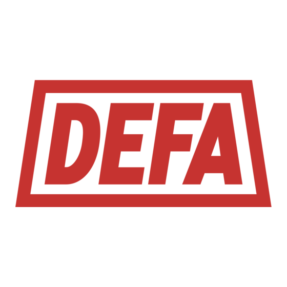 DEFA eConnect Gebruiksaanwijzing