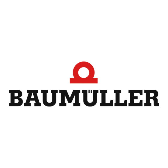 Baumuller TAM 00 552 Gebruiksaanwijzing