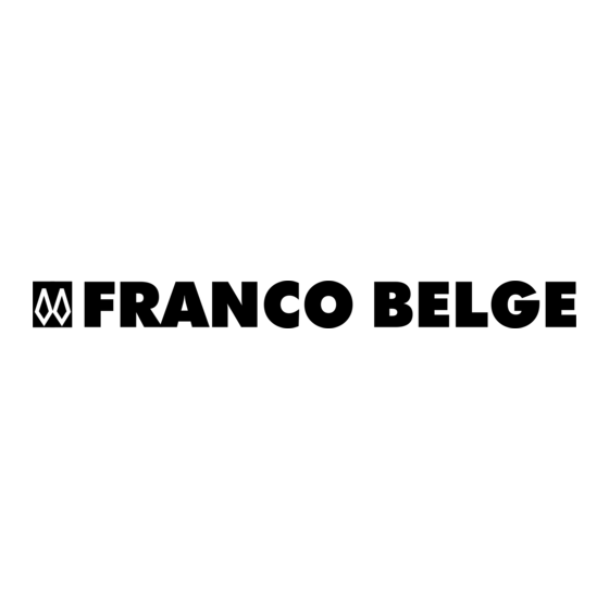 FRANCO BELGE SUNAGAZ GXE 3000 Gebruiksaanwijzing