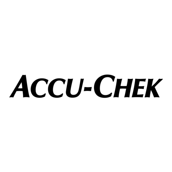 Accu-Chek Performa Verkorte Handleiding