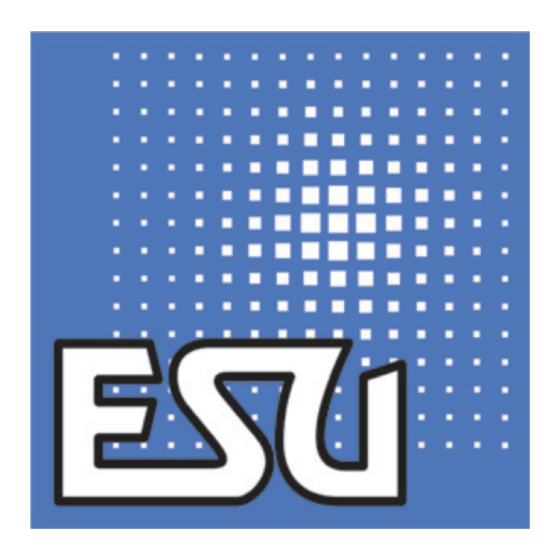 Esu ECoScontrol Radio Handleiding