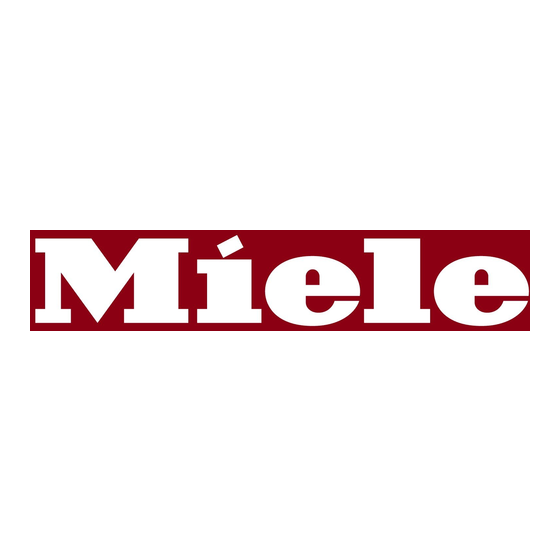 Miele T 8001 WP SUPERTRONIC Gebruiksaanwijzing