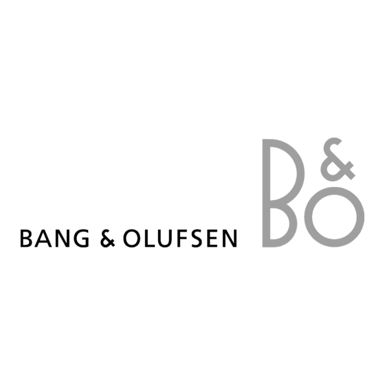 Bang & Olufsen BeoSound 3 Bedieningshandleiding