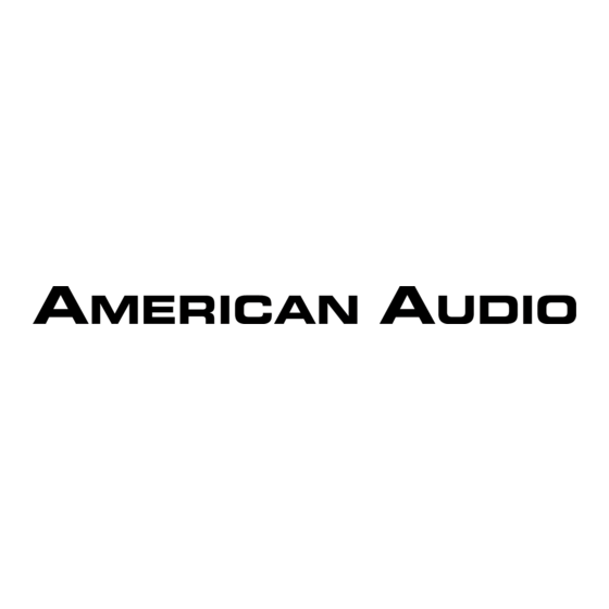 American Audio DCD-PRO310 MKII Gebruikershandleiding