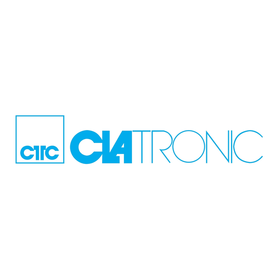 Clatronic RK 3458 Gebruiksaanwijzing