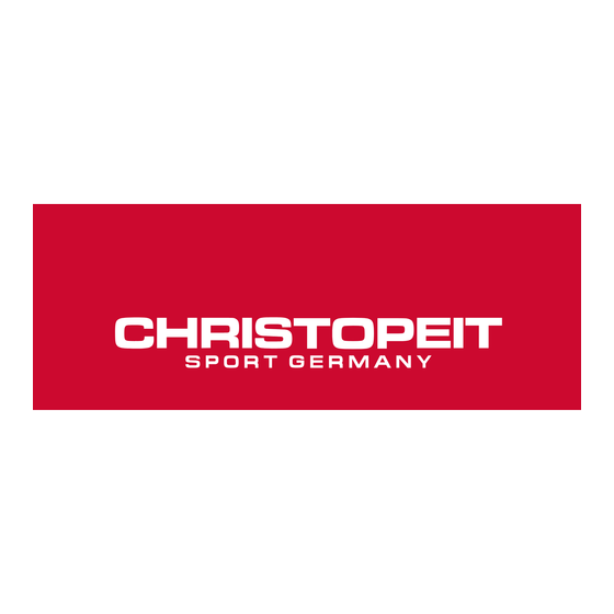 Christopeit Sport TM 300 Black Edition Montage- En Bedieningshandleiding