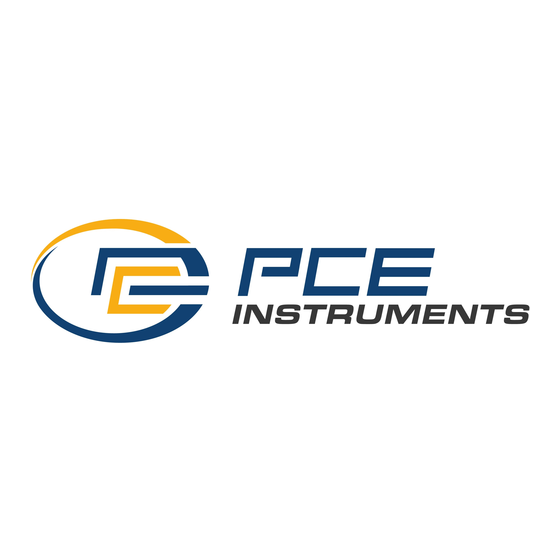 PCE Instruments DPT 1 Gebruiksaanwijzing