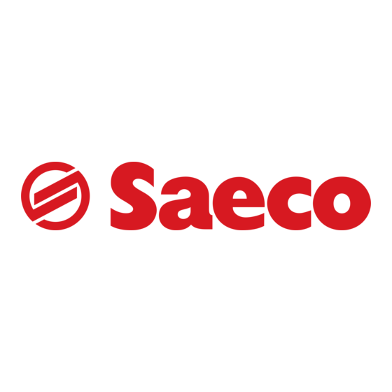 Saeco INTELIA Gebruiksaanwijzing