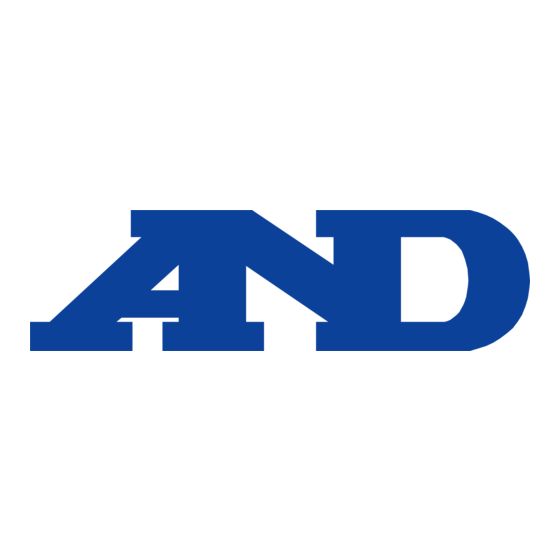 A&D AD-6121A Instructies