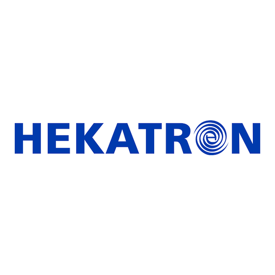 Hekatron Genius Plus Bedieningshandleiding