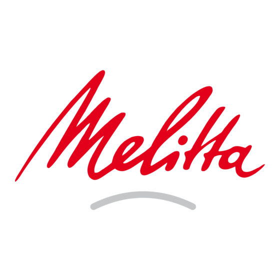 Melitta CaffeO PASSIONE Handleiding