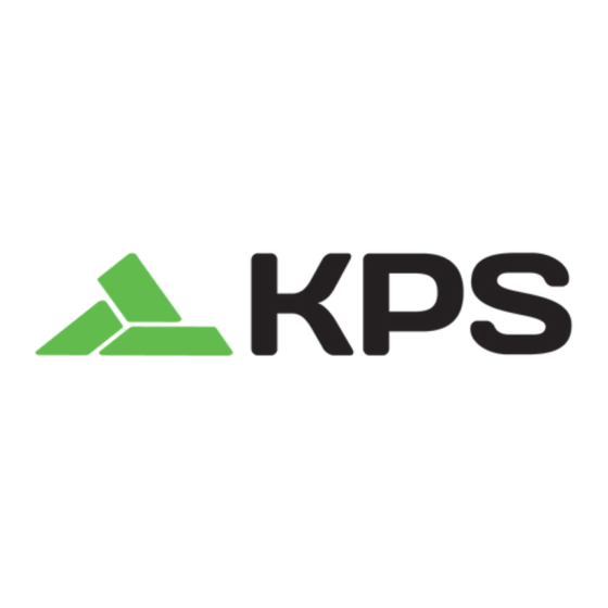 KPS -PF10 Korte Handleiding