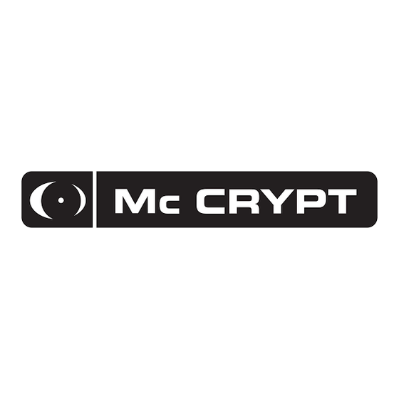 MC Crypt DJ-20 Gebruiksaanwijzing