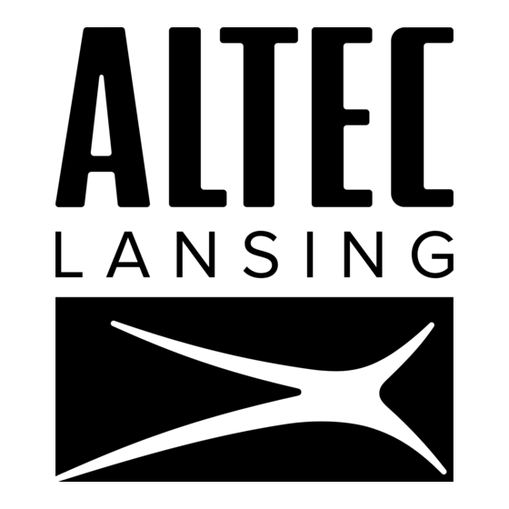 Altec Lansing ALCORA Handleiding