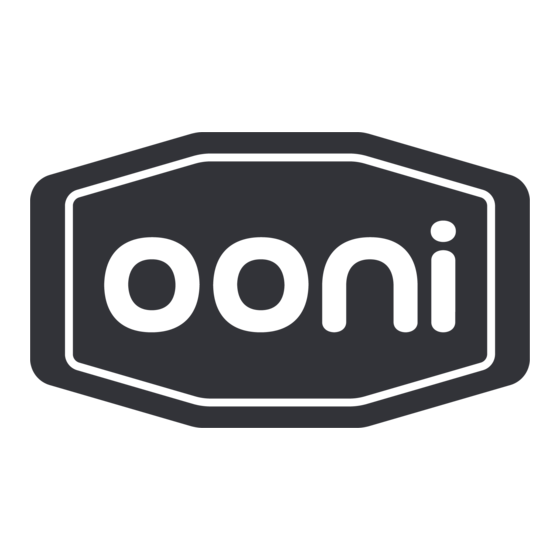 Ooni PR230417 Gebruikershandleiding