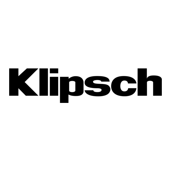 Klipsch Gallery G-17 Air Gebruiksaanwijzing